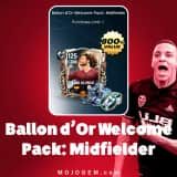 آفر Ballon d’Or Welcome Pack: Midfielder اف سی موبایل