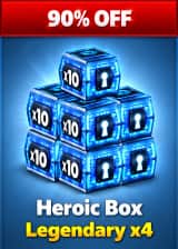 آفر 4Heroic Box Legendary  ایت بال پول
