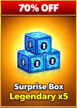 آفر 5Surprise Box Legendary  ایت بال پول