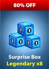 آفر 8Surprise Box Legendary ایت بال پول