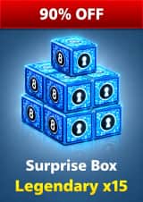آفر 15Surprise Box Legendary ایت بال پول