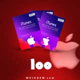 گیفت کارت 100 دلاری آیتونز (ریجن آمریکا)