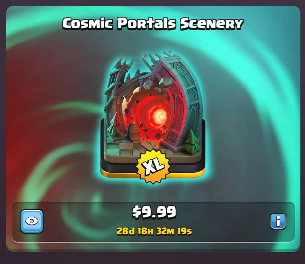 آفر منظره Cosmic Portals Scenery کلش اف کلنز