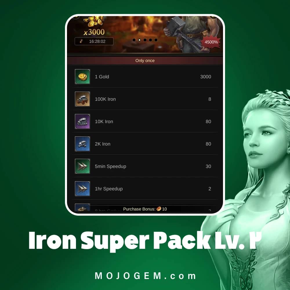 آفر Iron Super Pack Lv. 2 کلش اف امپایرز