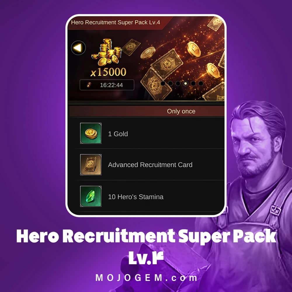 آفر Hero Recruitment Super Pack Lv.4 کلش اف امپایرز