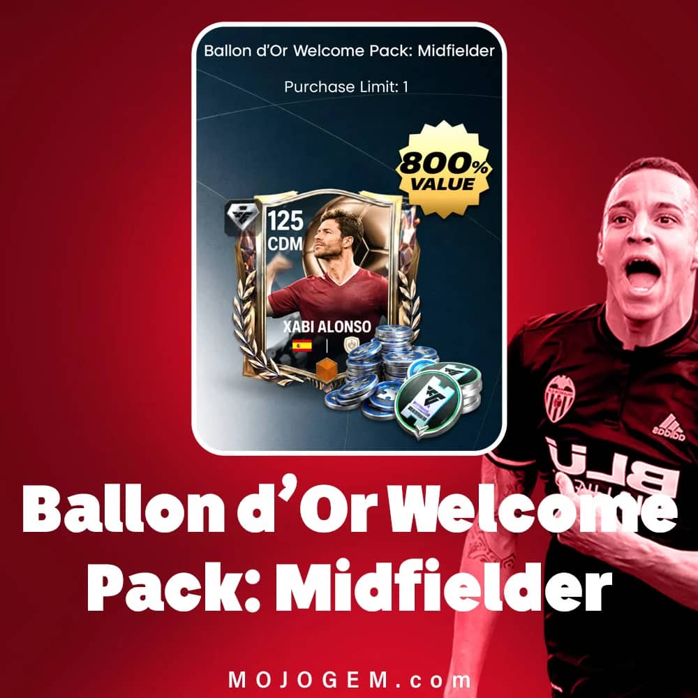آفر Ballon d’Or Welcome Pack: Midfielder اف سی موبایل