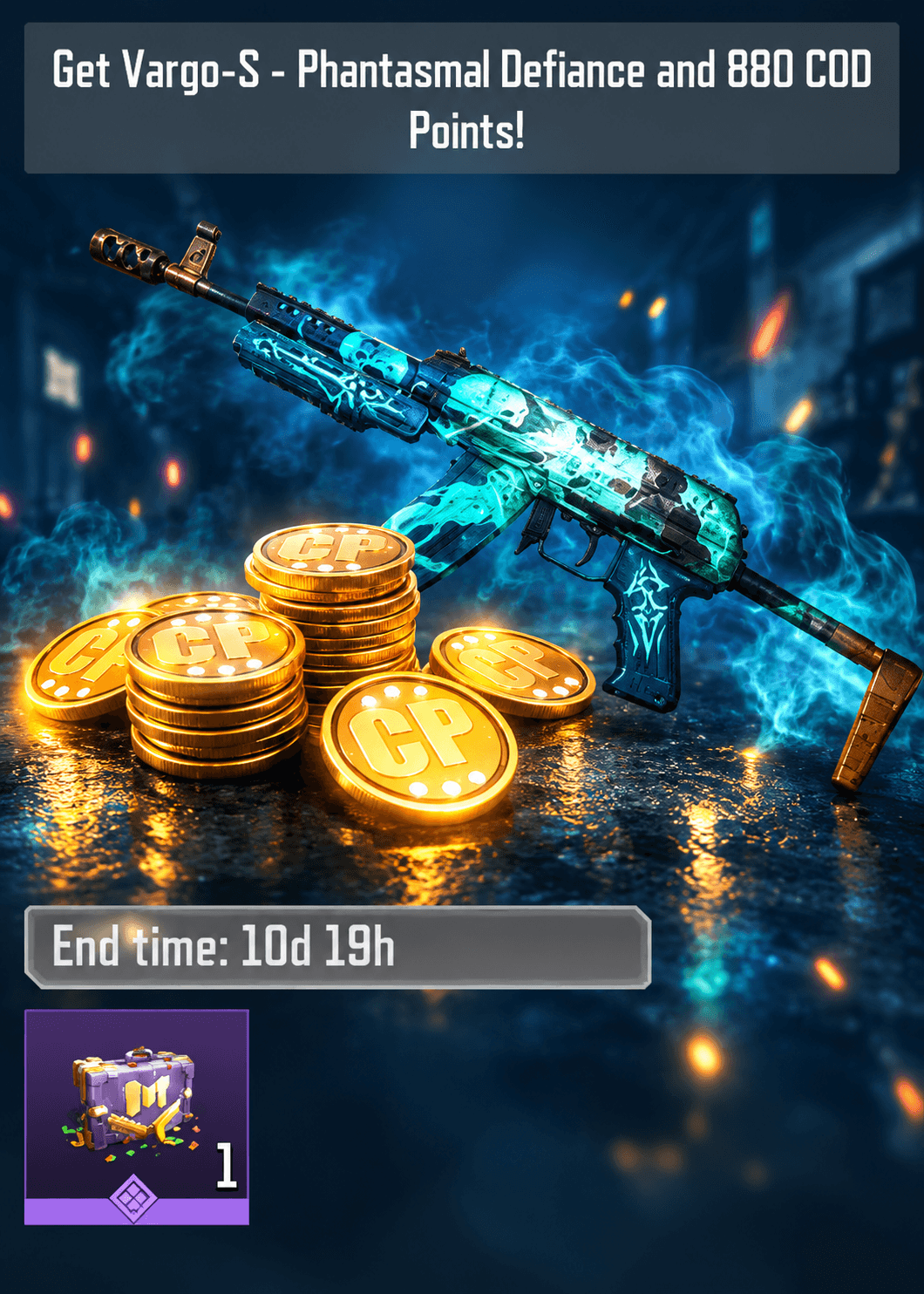 لیمیتد تایم آفر(880CP + Epic Weapon Blueprint) کالاف دیوتی موبایل