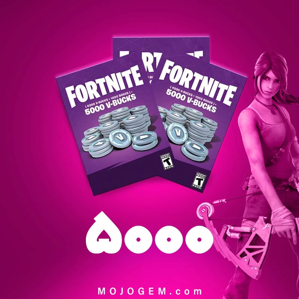 گیفت کارت ۵۰۰۰ ویباکس (V-BUCKs) فورتنایت (Fortnite)