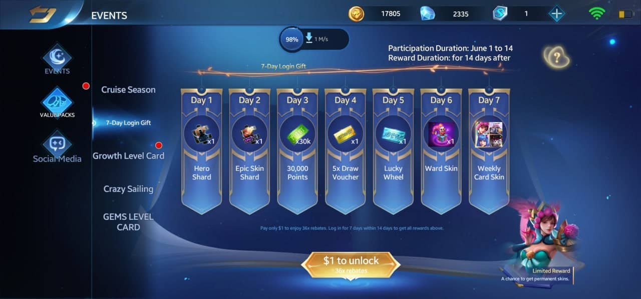 ایونت 0.99 دلاری هیروز ایوالود (Heros Evolved)