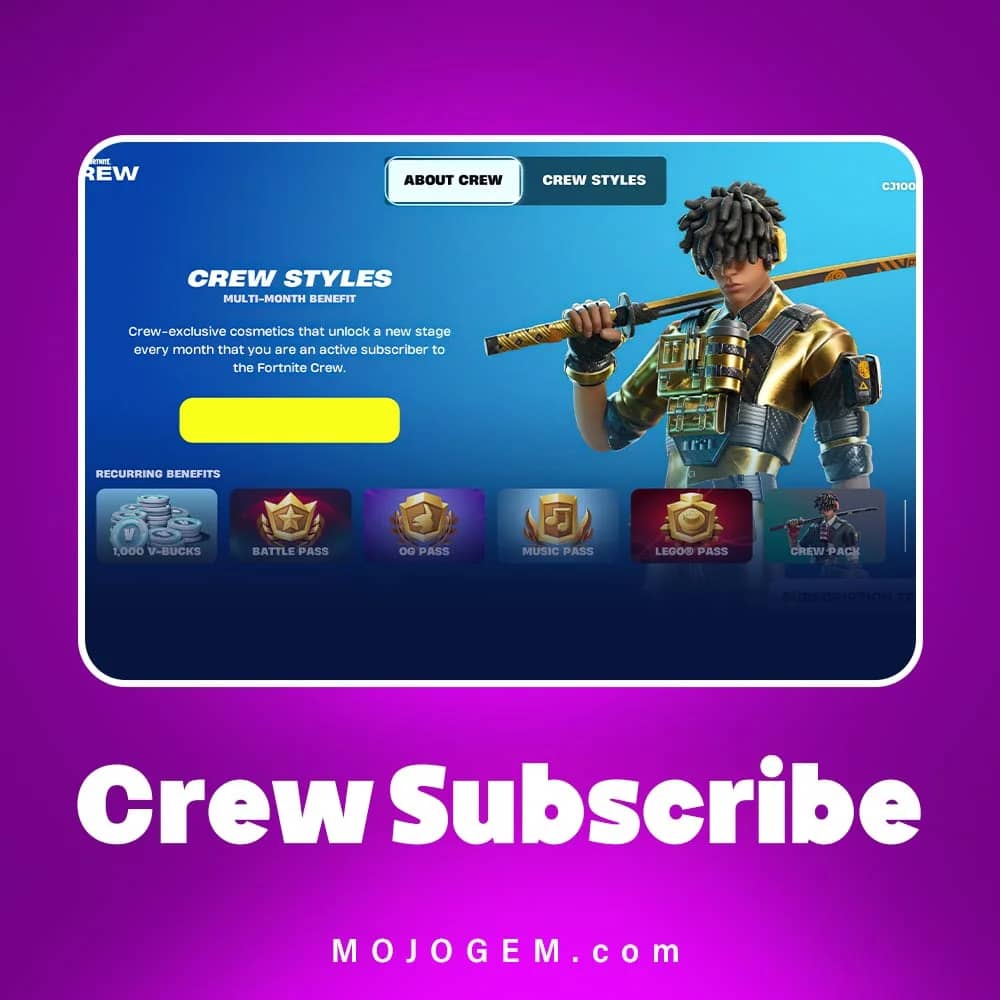 آفر Crew Subscribe فورتنایت