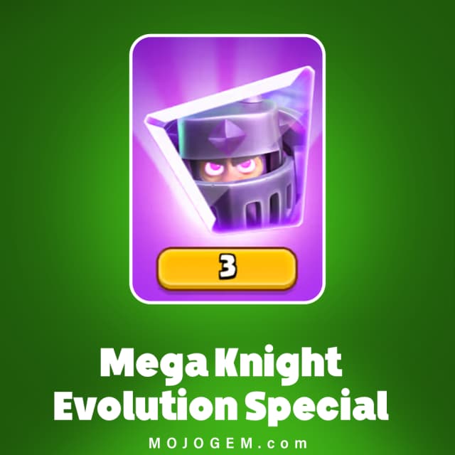 آفر 5.99 دلاری Mega Knight Evolution کلش رویال (Clash Royale)