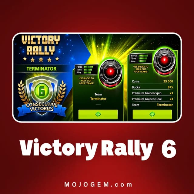 مهره Victory Rally (6) ساکر استارز (8000 دلار و مهره)