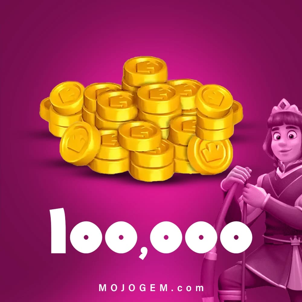 بسته 100,000 سکه رویال مچ (Royal Match)