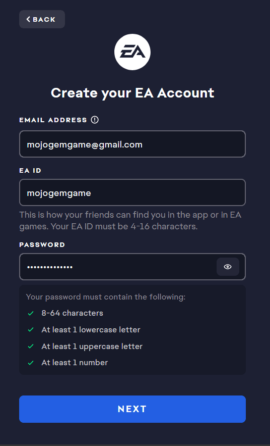 آموزش گام به گام ساخت حساب الکترونیک آرتز (EA)