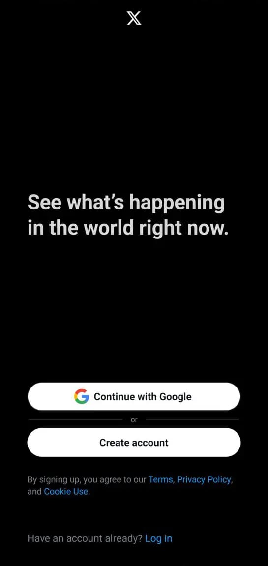 آموزش ساخت اکانت X