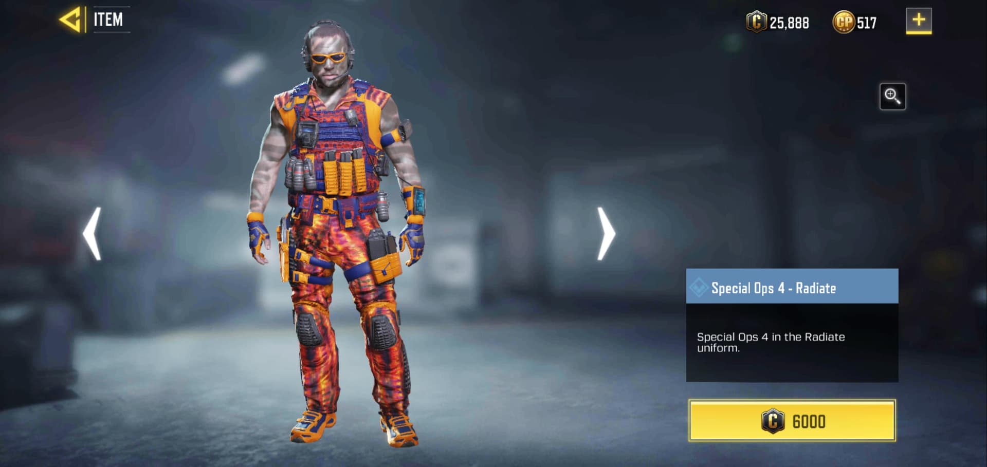 اسکین Special Ops 4 کالاف دیوتی موبایل