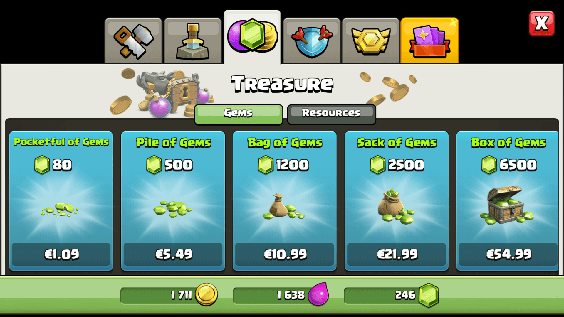 کاربرد جم رایگان کلش اف کلنز