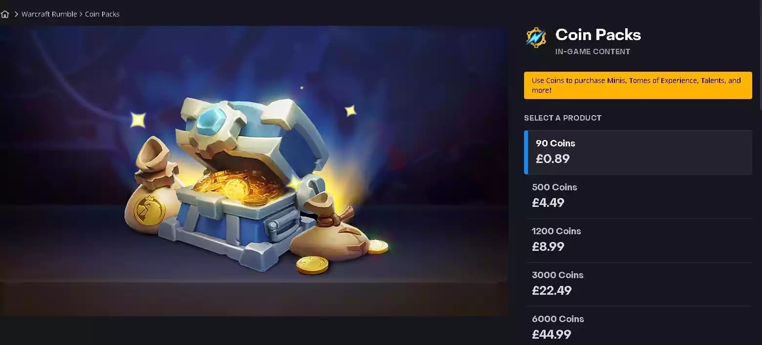 بسته های مختلف کوین وارکرافت رامبل 