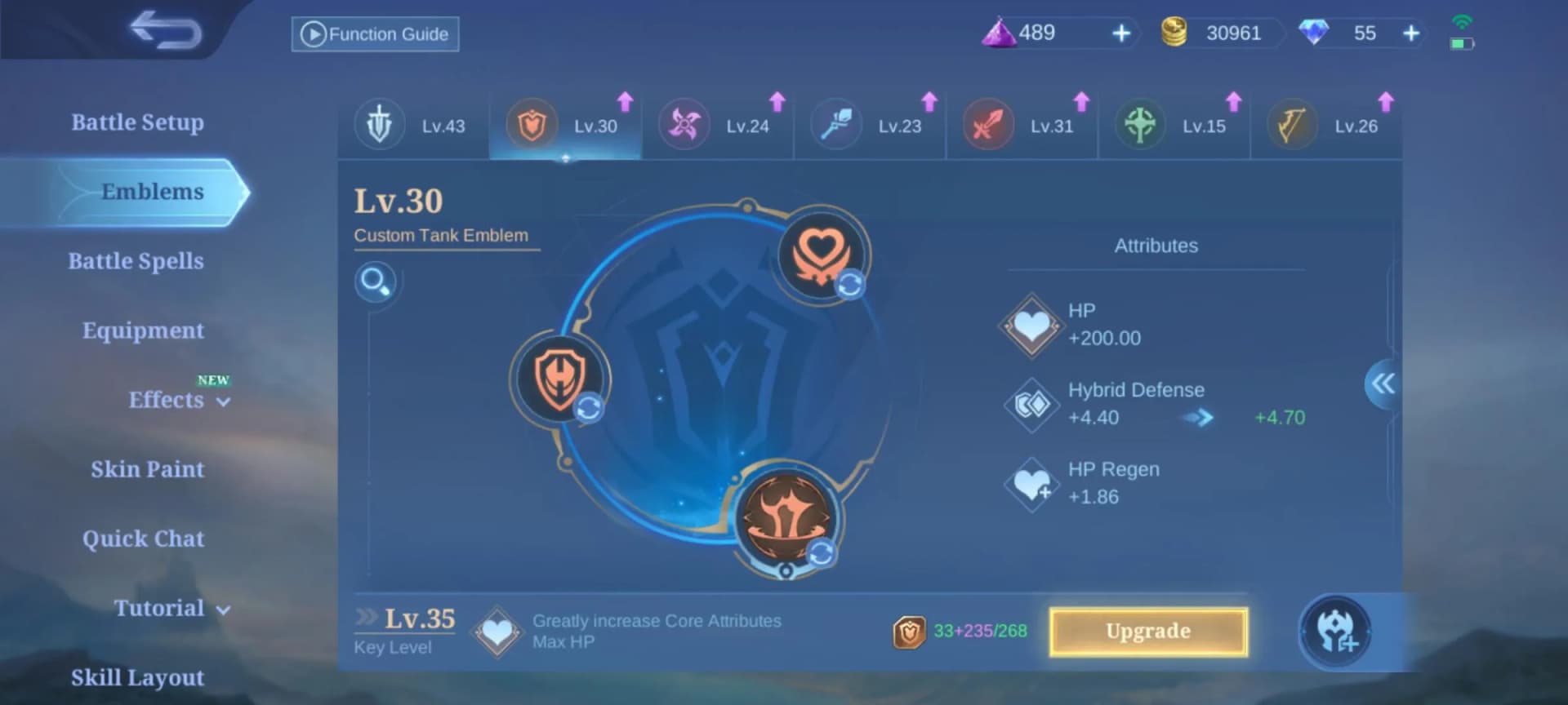 انواع Emblems و ویژگی‌های هر کدام در موبایل لجندز