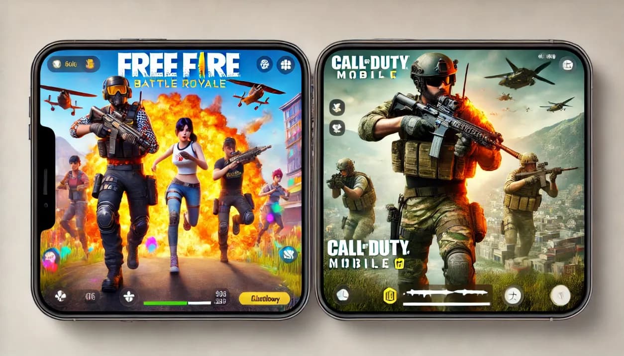 بررسی تفاوت‌های فری فایر و کال آف دیوتی موبایل