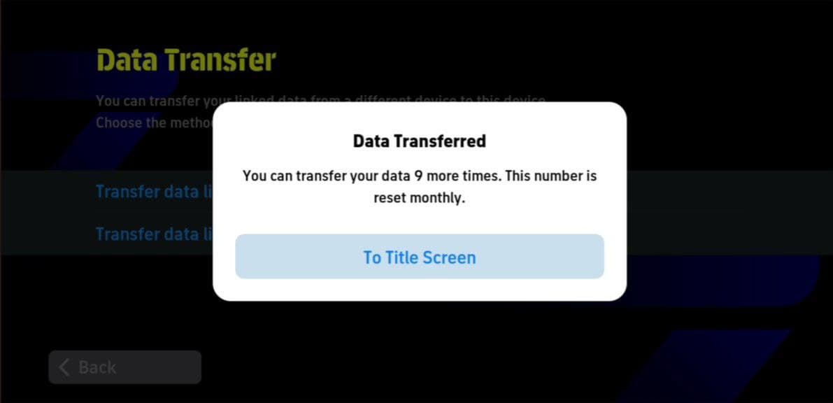 دفعات مجاز انجام دیتا ترانسفر