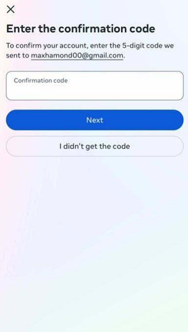 کد را وارد کنید