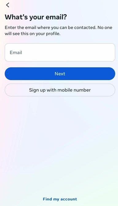 وارد کردن ایمیل