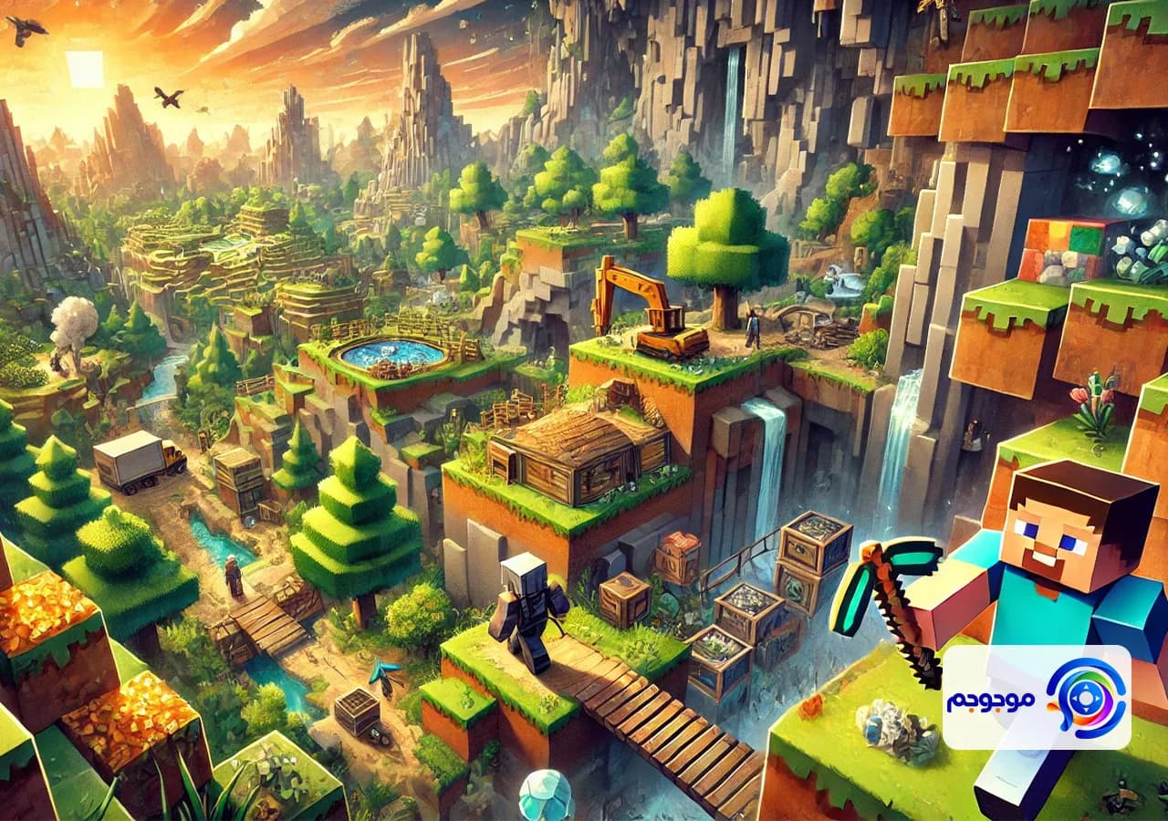 راهنمای جامع کاوش و کشف منابع در ماینکرافت