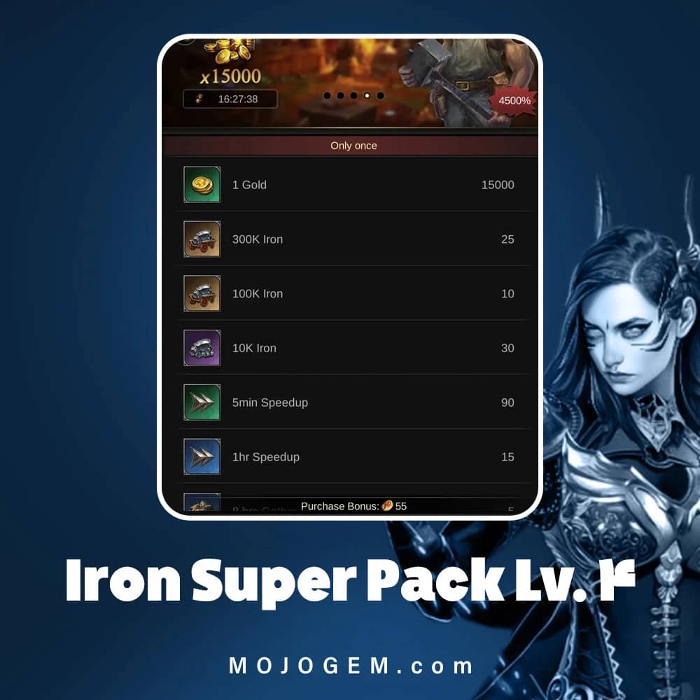 آفر Iron Super Pack Lv. 4 کلش اف امپایرز
