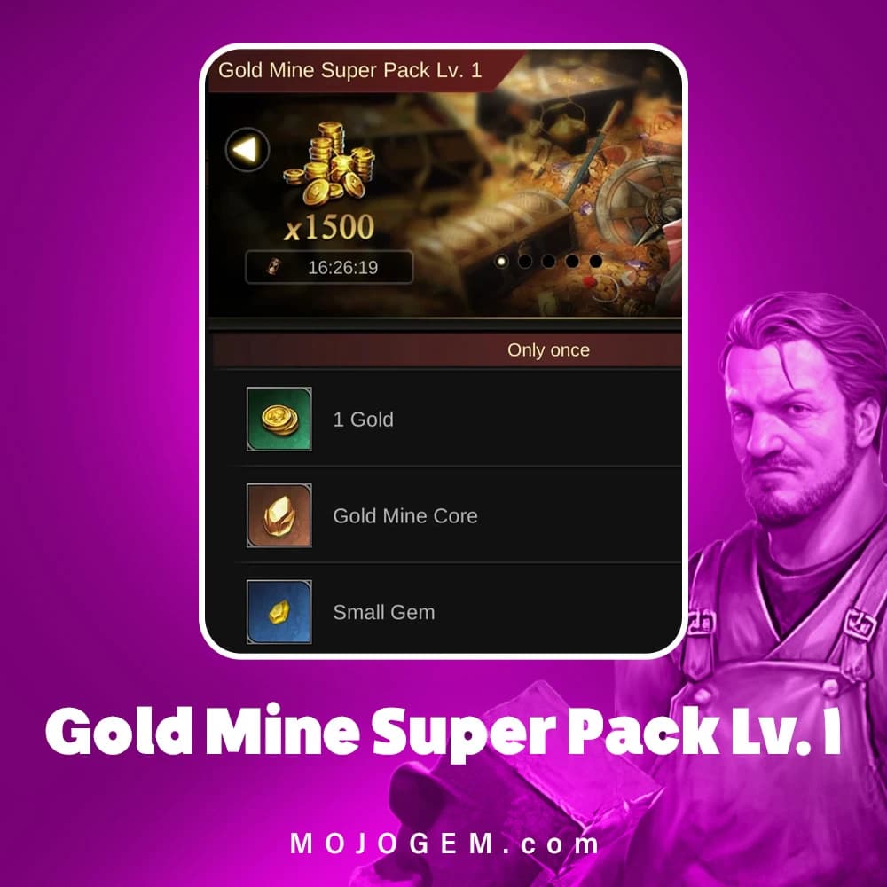 آفر Gold Mine Super Pack Lv. 1 کلش اف امپایرز
