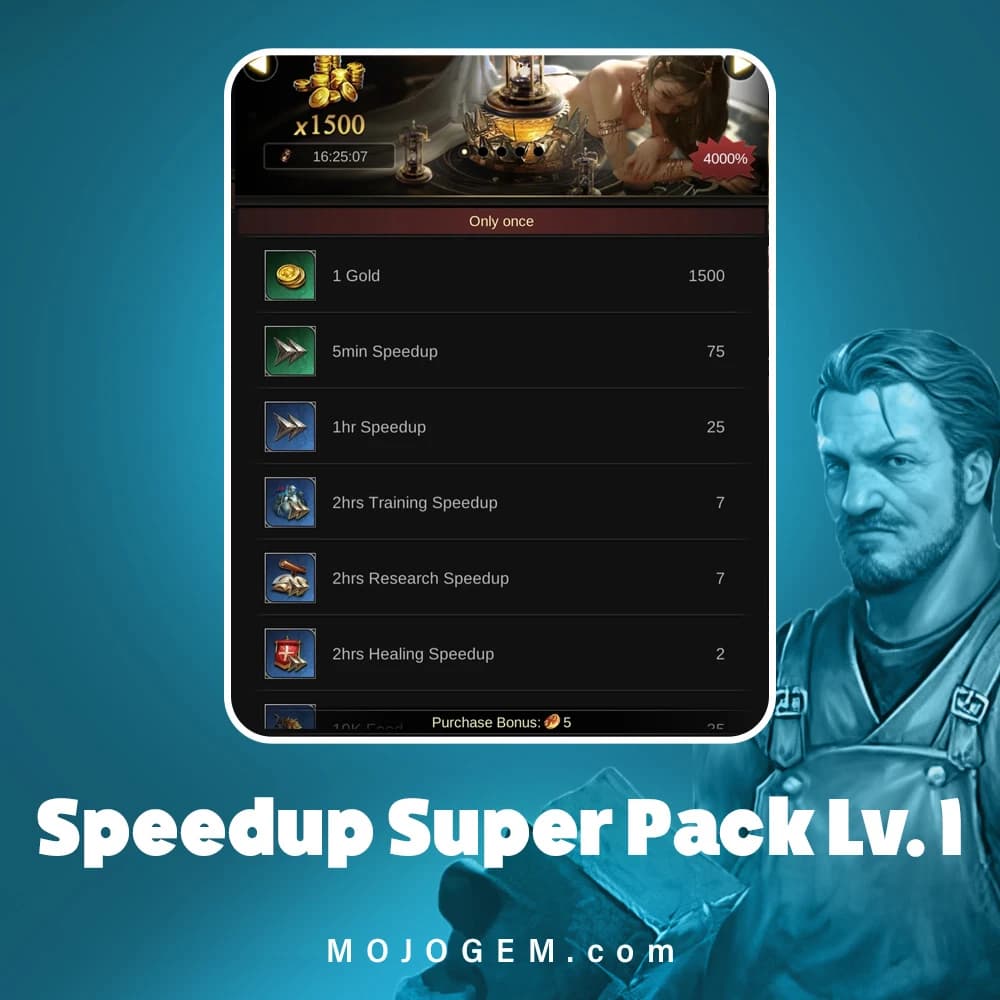 آفر Speedup Super Pack Lv. 1 کلش اف امپایرز