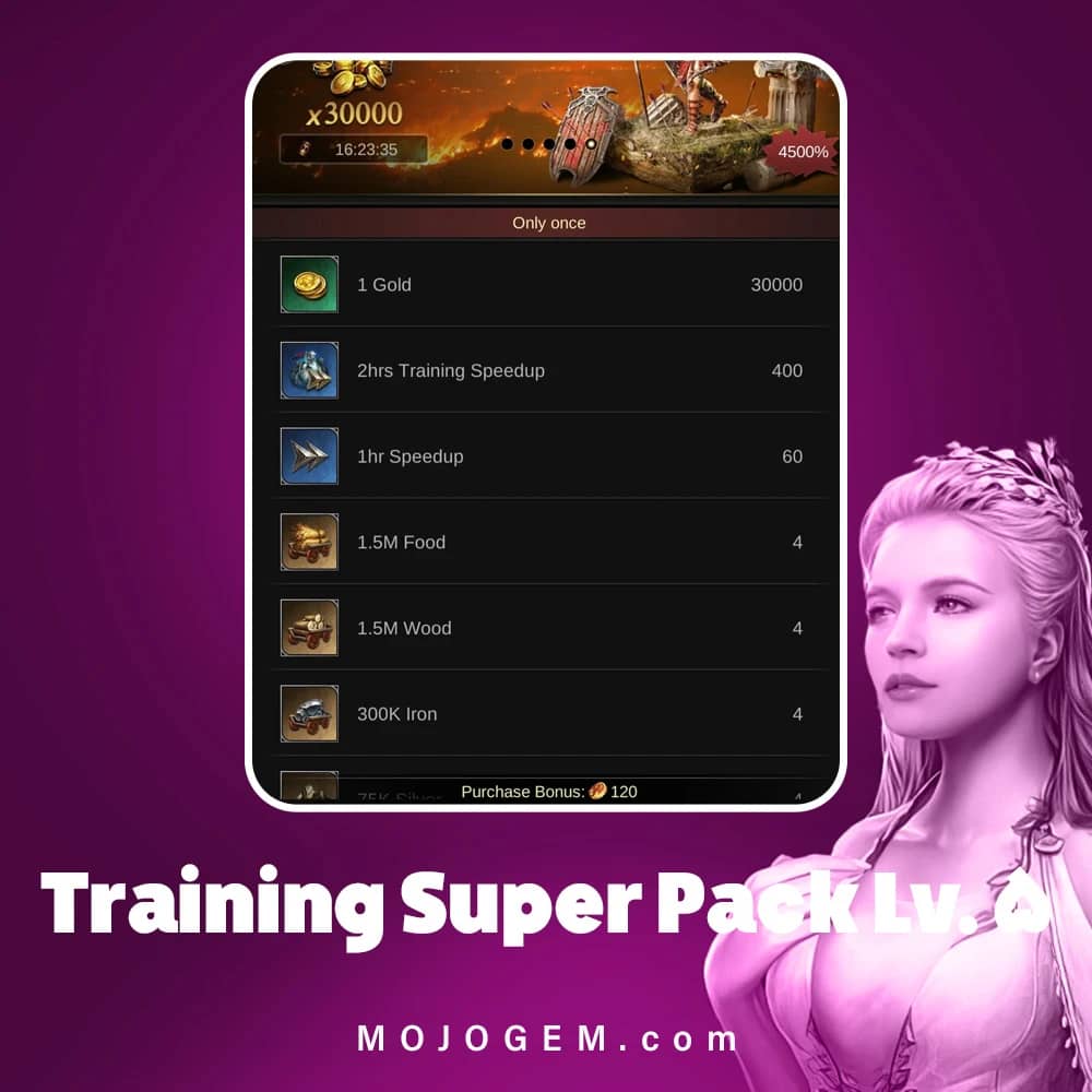 آفر Training Super Pack Lv. 5 کلش اف امپایرز