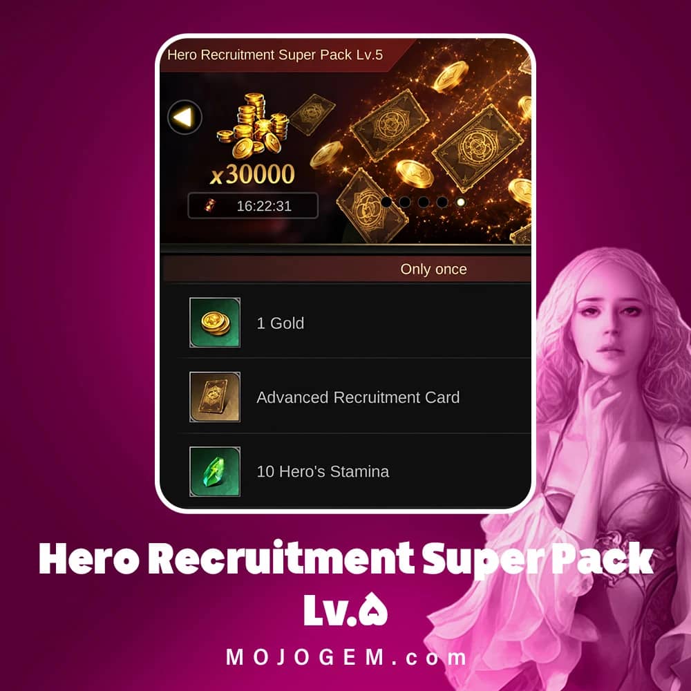 آفر Hero Recruitment Super Pack Lv.5 کلش اف امپایرز