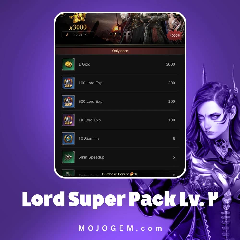 آفر Lord Super Pack Lv. 2 کلش اف امپایرز