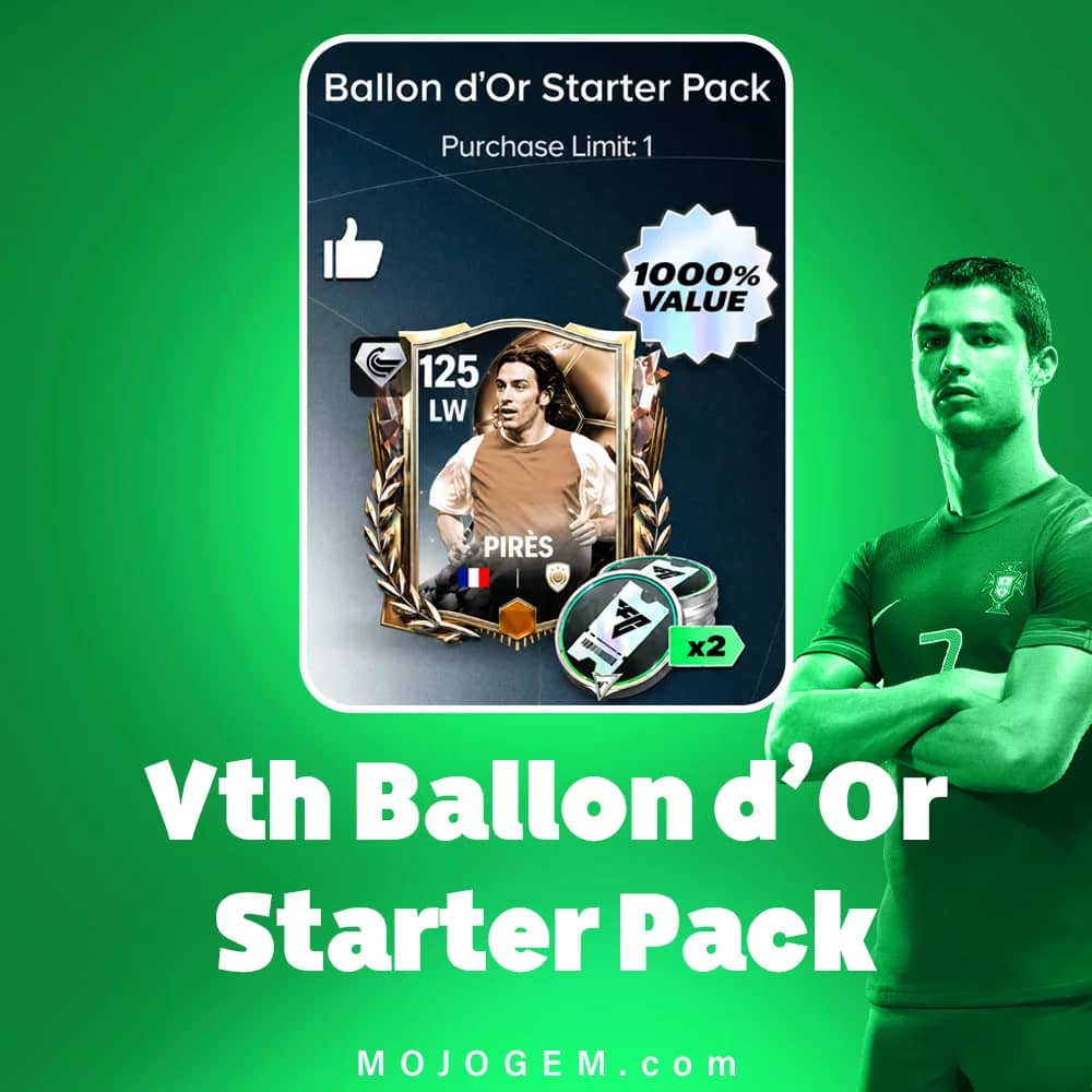 آفر Ballon d'Or Starter Pack اف سی موبایل