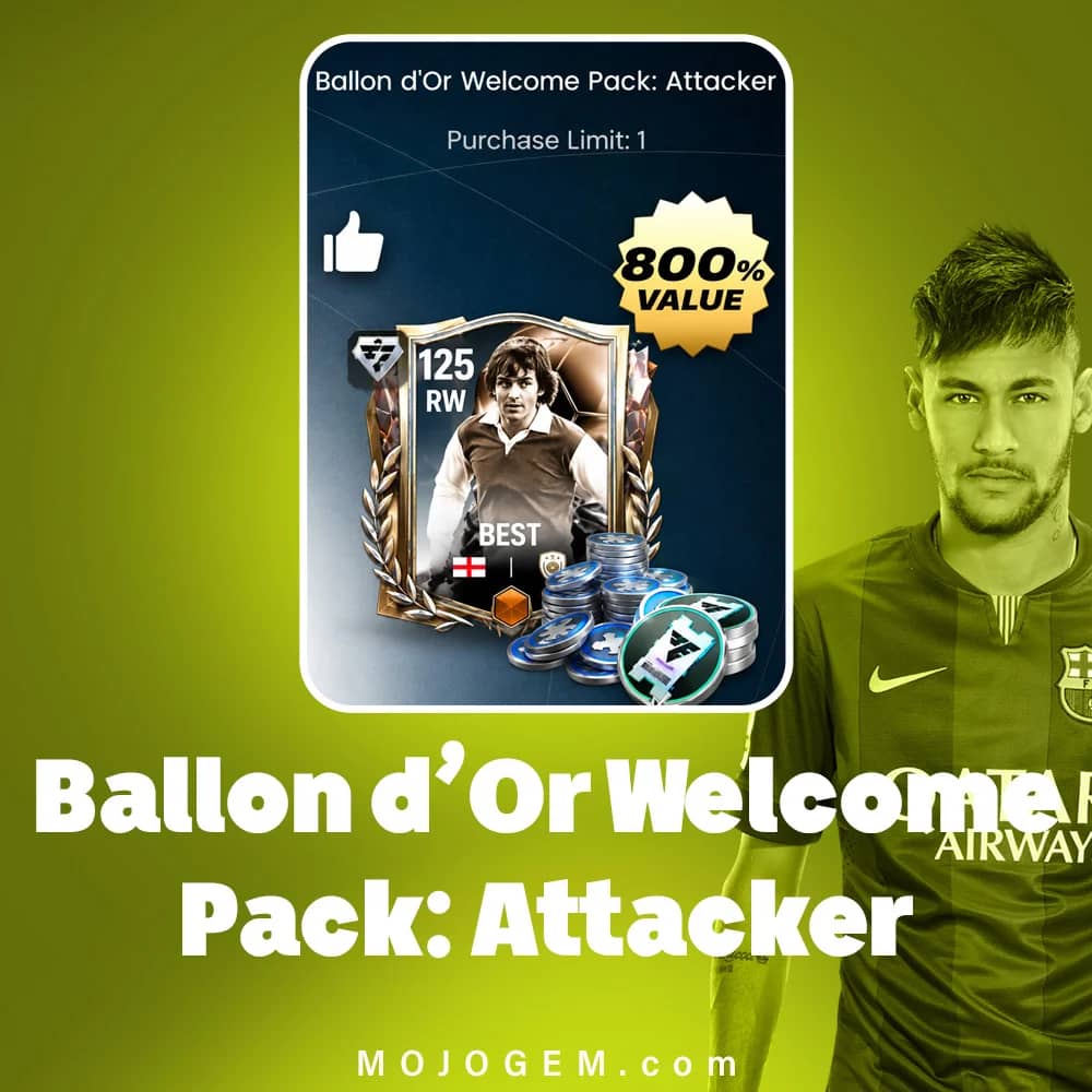 آفر Ballon d’Or Welcome Pack: Attacker اف سی موبایل