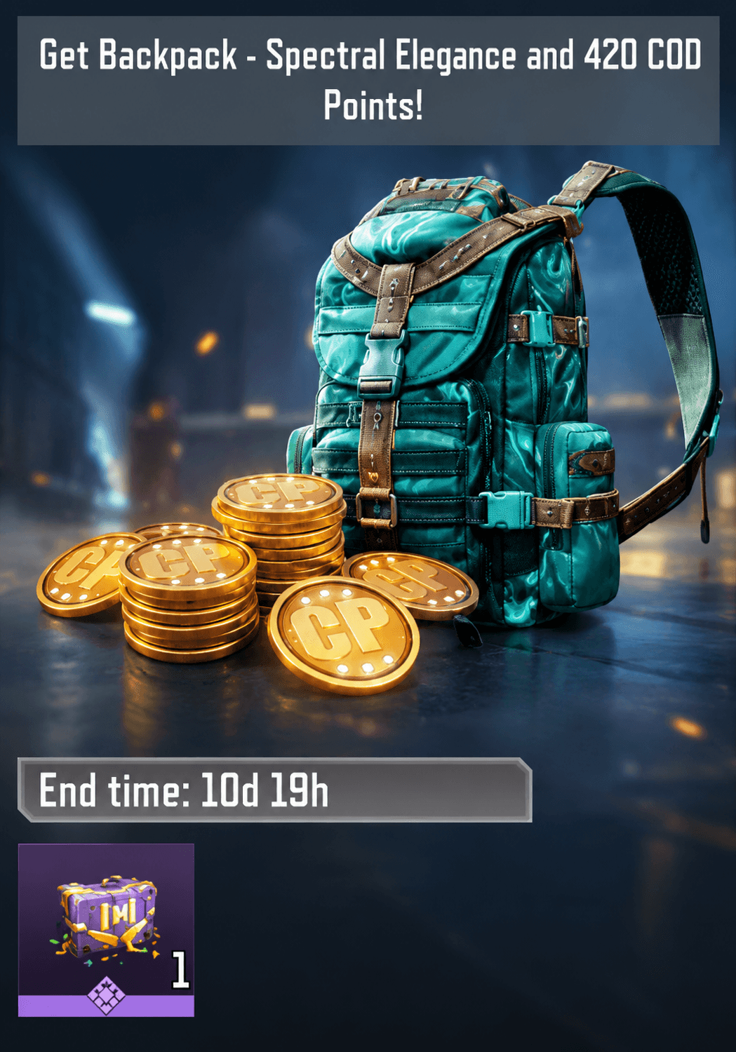 لیمیتد تایم آفر (420CP + Backpack Spectral Elegance) کالاف دیوتی موبایل