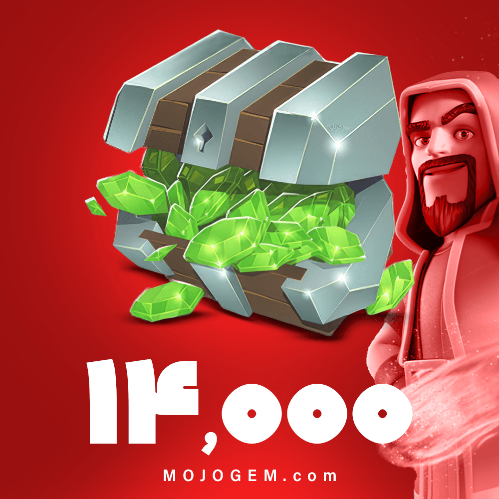 بسته ۱۴۰۰۰ تایی جم (الماس) کلش آف کلنز (Clash of clans)