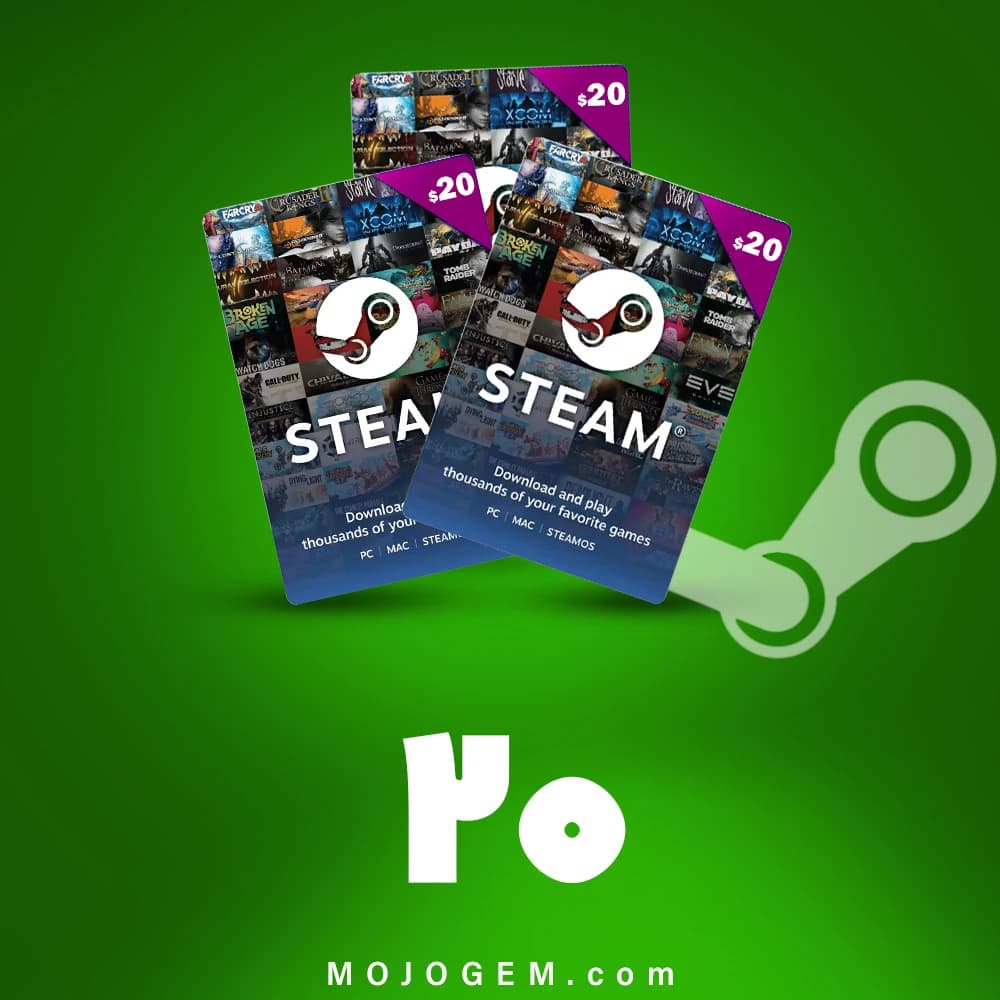 گیفت کارت استیم والت 20 دلاری (ریجن آمریکا)