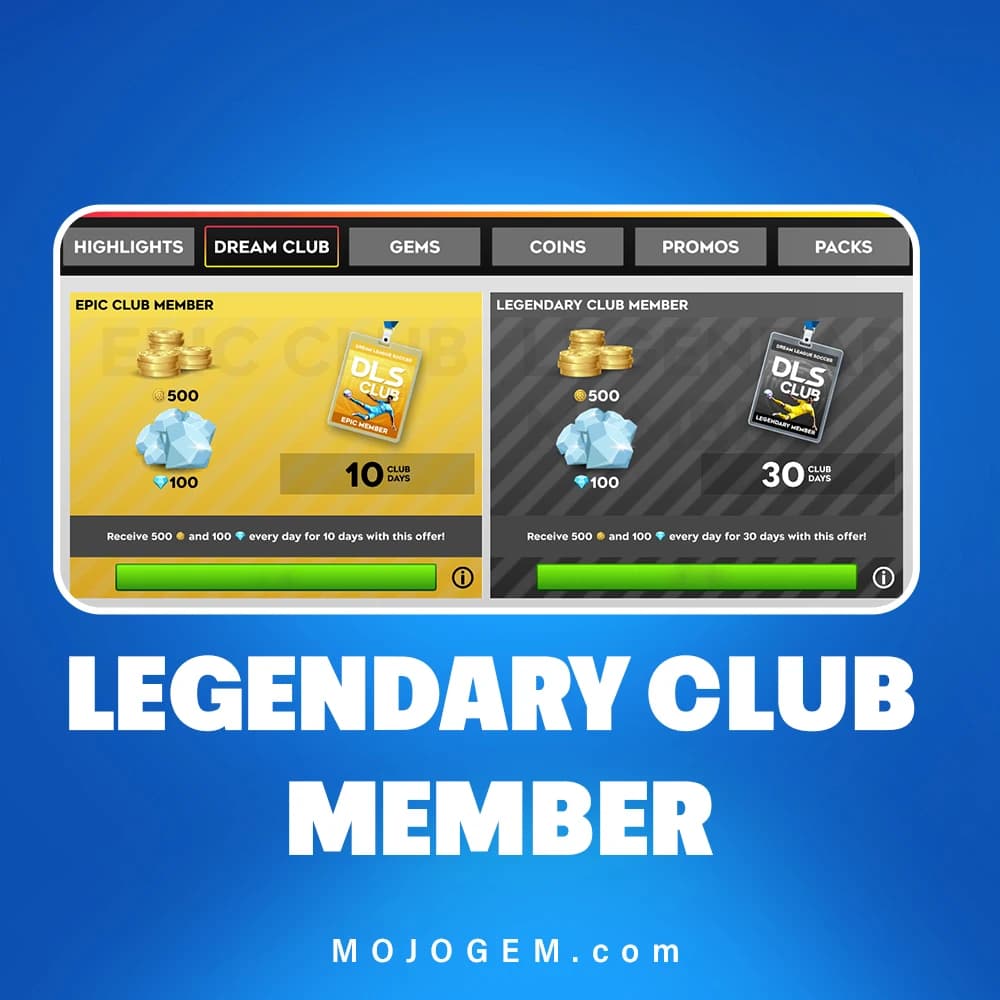 آفر LEGENDARY CLUB MEMBER دریم لیگ ساکر 2025