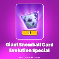 آفر Giant Snowball Card Evolution Special کلش رویال (Clash Royale)