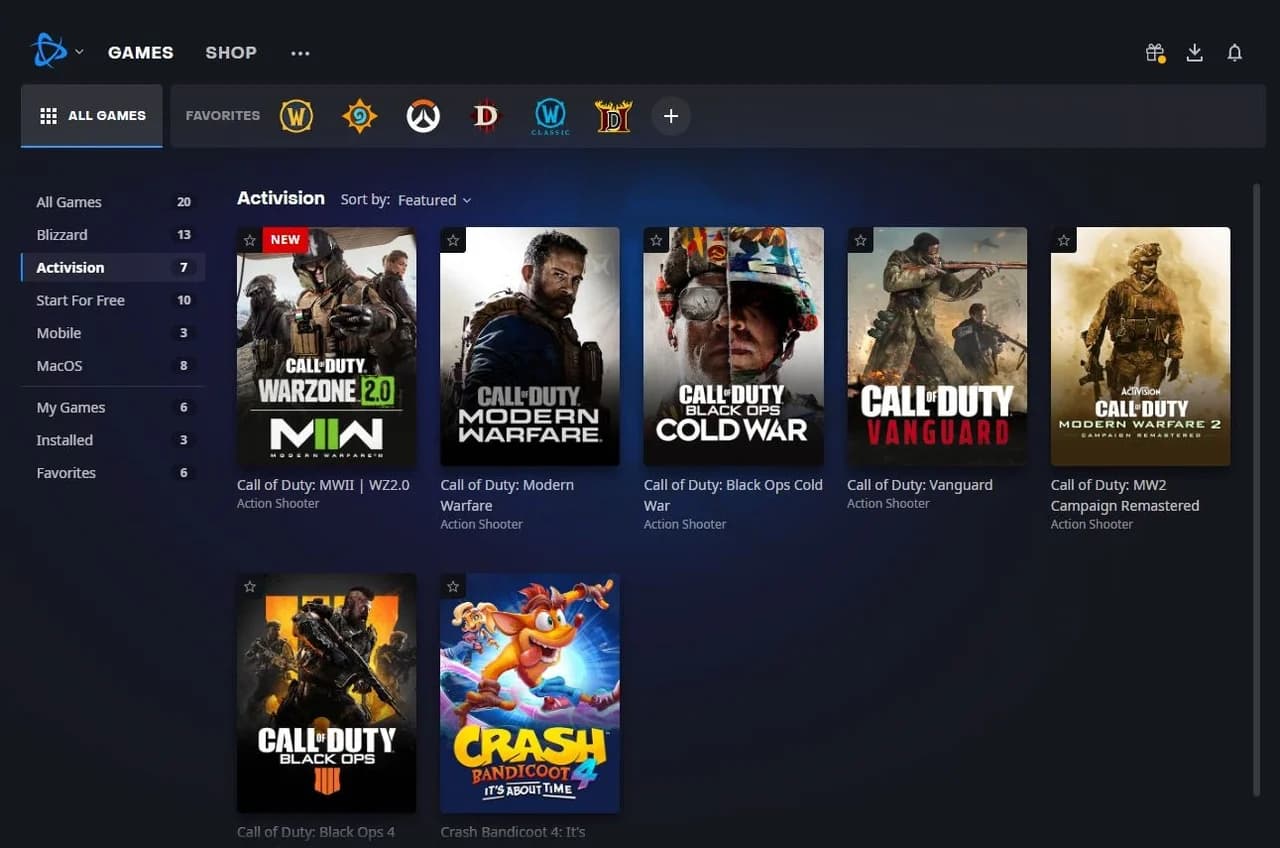 دی ان اس جدید وارزون