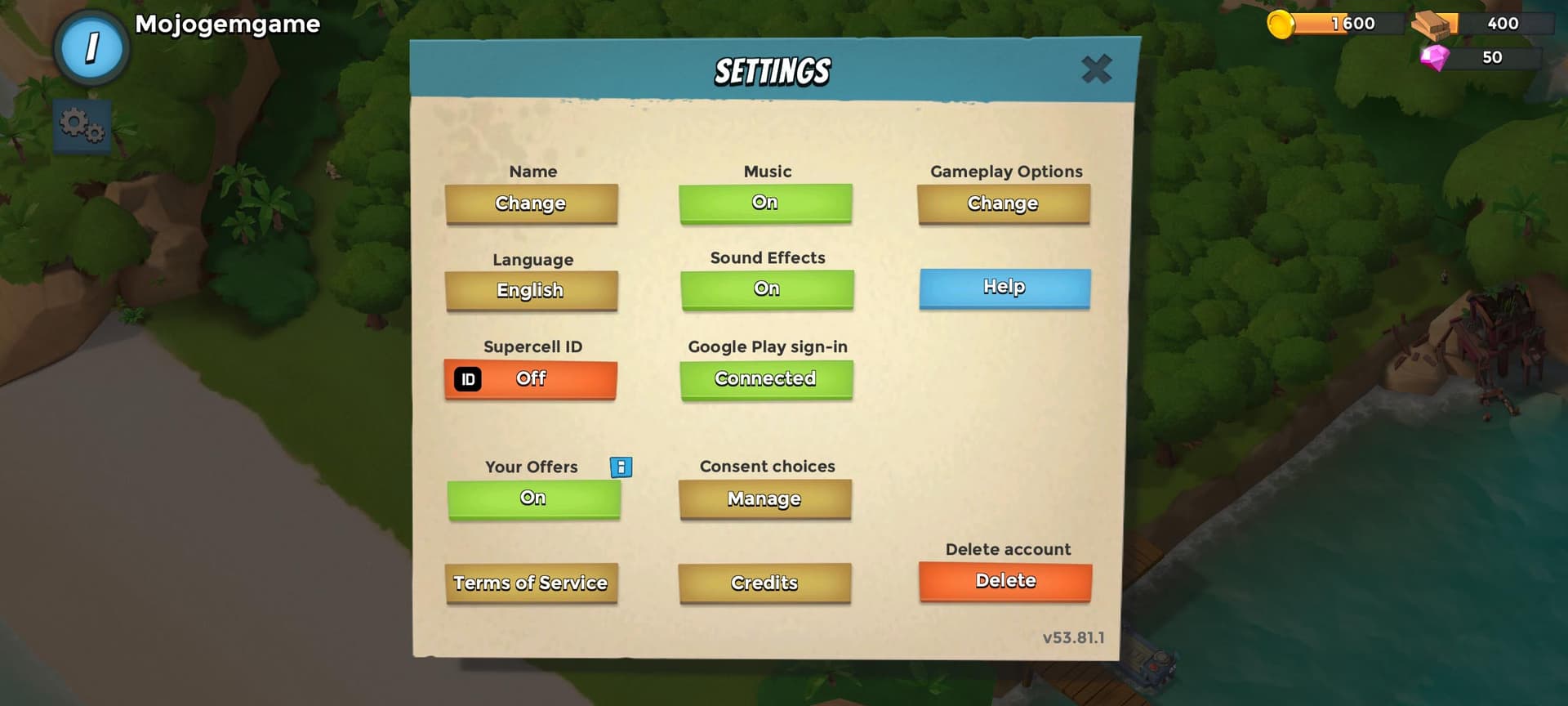 آموزش اتصال بازی بوم بیچ به اکانت سوپرسل