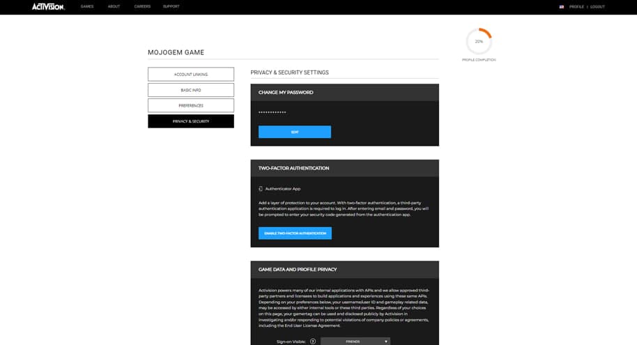نحوه فعال سازی یاغیرفعال سازی تایید دومرحله ای اکانت اکتیویژن