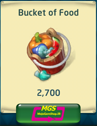 بسته ۲۷۰۰ غذا Dragon World