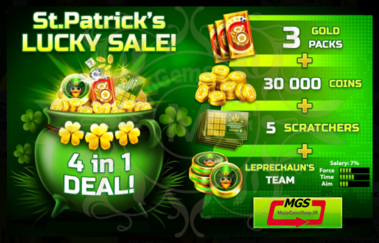 ایونت Lucky Deal ساکر استارز (شامل ۳ گلد پک، ۳۰۰۰۰ سکه، ۵ اسکرچ و مهره ویژه)