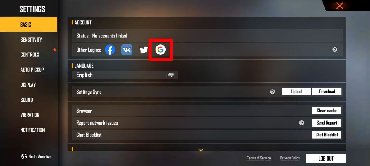 لینک کردن فری فایر به گوگل