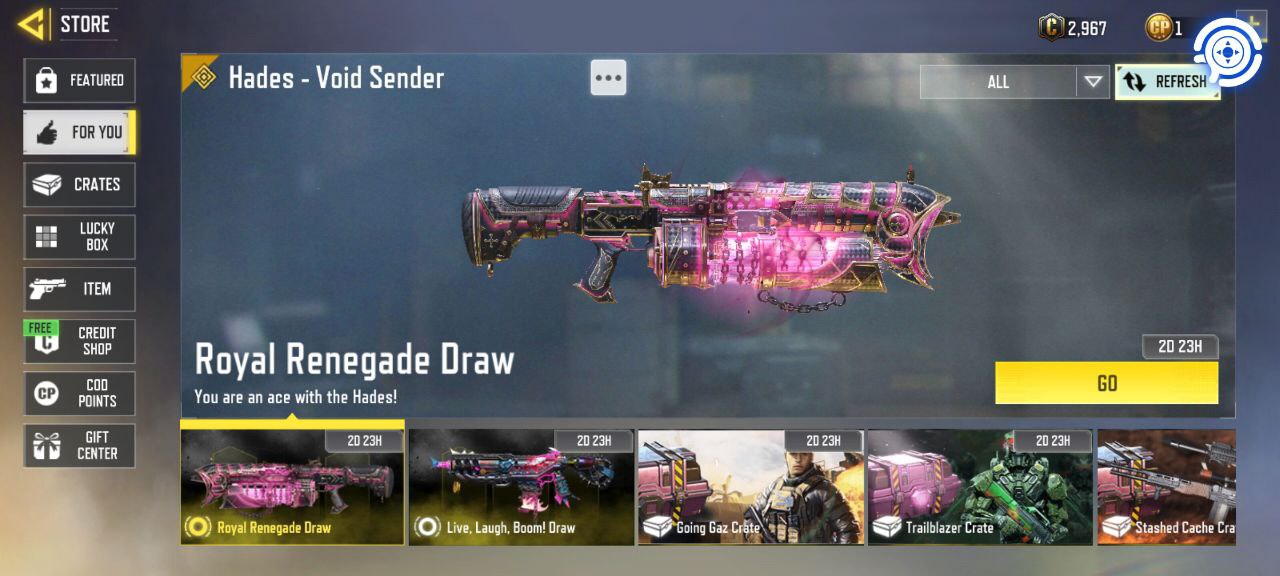 گردونه کالاف دیوتی موبایل