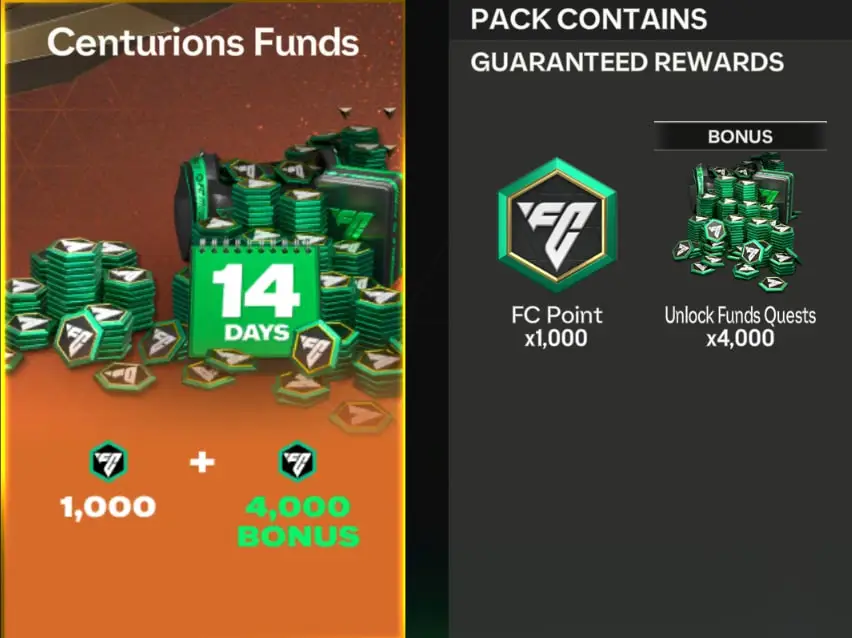 آفر Centurions Funds بازی اف سی موبایل (FC Mobile)